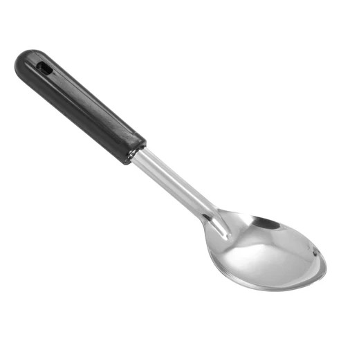 Winco BSOB-11 11" 1.2mm Thick Stainless Steel Basting Spoon