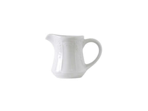 Tuxton CHR-035 3-1/2 Oz. Porcelain Porcelain White Creamer (1 Dozen)