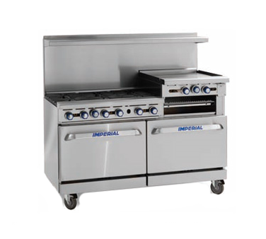Imperial IR-6-G36-XB LP 72" Liquid Propane Pro Series Restaurant Range - 287,000 BTU