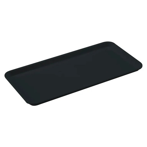 Cambro 1030MT110 10-7/16" x 30" x 3/4" Black Rectangular Fiberglass Market Display Tray