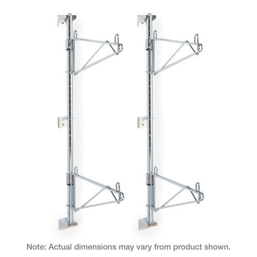 Metro Sw53C Super Erecta Wall Mounts 24" Shelf Depth End Unit Chrome Plated Finish