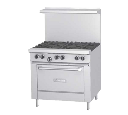 Garland GF36-4G12R 36" Gas GF Starfire Pro Series Restaurant Range - 160,000 BTU