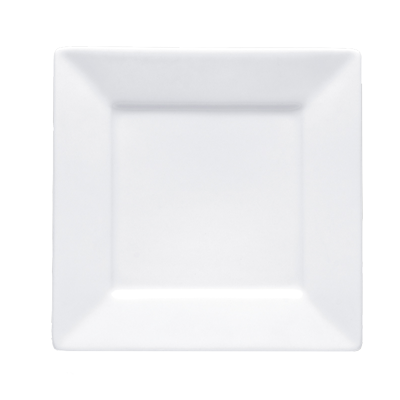 Bon Chef 5000004B Bone China White Square Plate