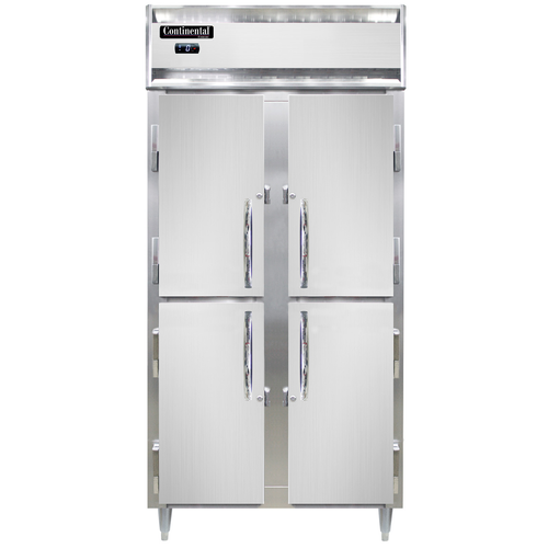 Continental Refrigerator D2FSENSSHD 36.25" W Two-Section Solid Door Reach-In Designer Slim Line Freezer - 115 Volts