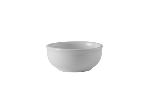 Tuxton BWB-050E 3-7/8" 5 Oz. Ceramic White Round Sauce/Salsa Dish (3 Dozen Per Case)