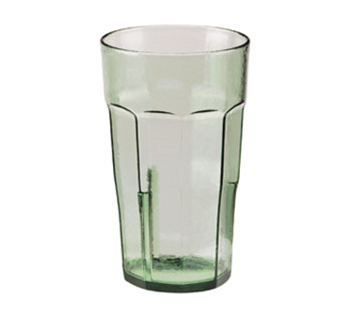 Cambro LT22427 22 Oz. Spanish Green SAN Plastic Hammered Texture Laguna Tumbler - 36/Case