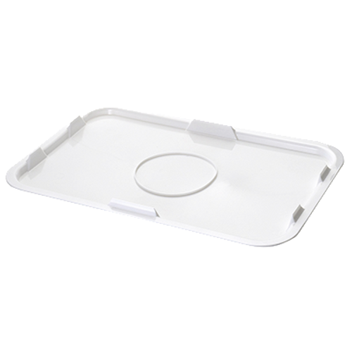 Matfer Bourgeat 510537 White Rectangle Polyethylene Lid