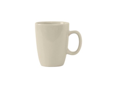 Tuxton BEM-110M 3-1/4" 11 Oz. Ceramic American White/Eggshell Safari Mug (2 Dozen Per Case)