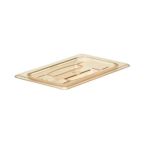 Cambro 40HPCH150 H-Pan 1/4 Size Amber Cover - 6/Case