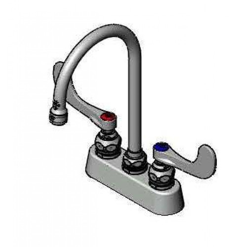 T&S Brass B-1140-WH4 Workboard Mixing Faucet deck mount 3-1/2"