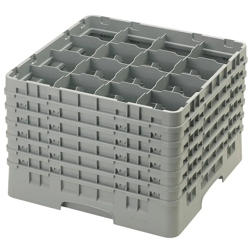 Cambro 16S1214151 Camrack Glass Rack With (6) Soft Gray Extenders - 2 Cases
