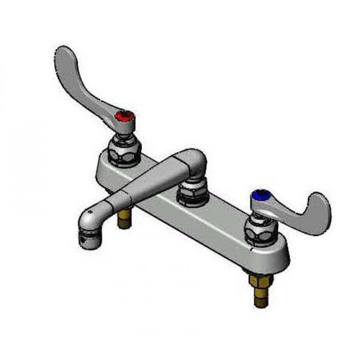 T&S Brass B-1120-0CS6-WH4 Workboard Faucet deck mount with 8"