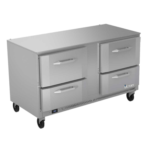 Victory Refrigeration VUFD60HC-4 Undercounter Freezer Two-Section 60"W