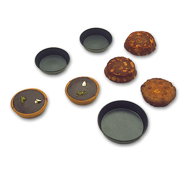 Matfer Bourgeat 331731 Exopan Cake/Quiche Mold 2-3/8" Dia. x 11/16"H Fine Steel - 1 Pack