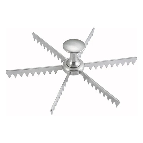 Winco APM-06 6 Cut Cast Aluminum Pie / Cake Marker