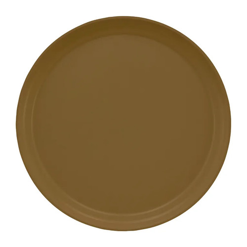 Cambro 1300513 13"Dia. Brown Round Serving Camtray - 12/Case