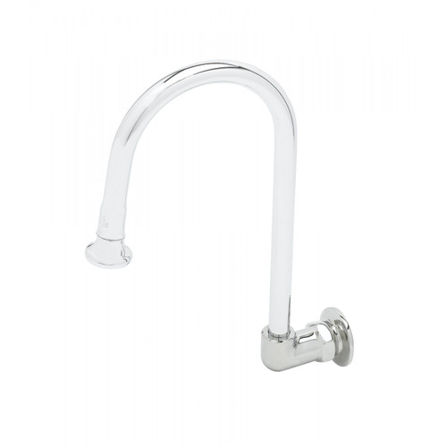 T&S Brass B-0535 Spout rigid gooseneck wall mounted 3/8" IPS female inlet