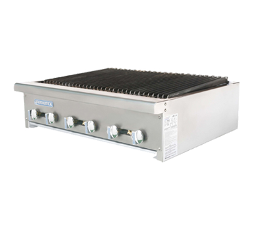 Turbo Air TARB-36-LP 36" Liquid Propane Countertop Radiance Charbroiler - 90,000 BTU