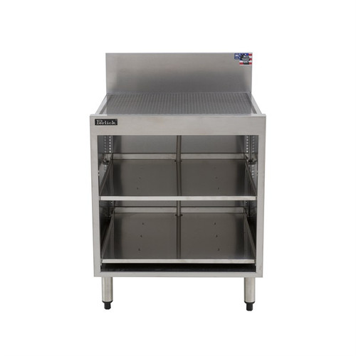 Perlick TSF24SC-GR-STK 24" W x 24" D Stainless Steel Underbar Glass Rack Storage Cabinet
