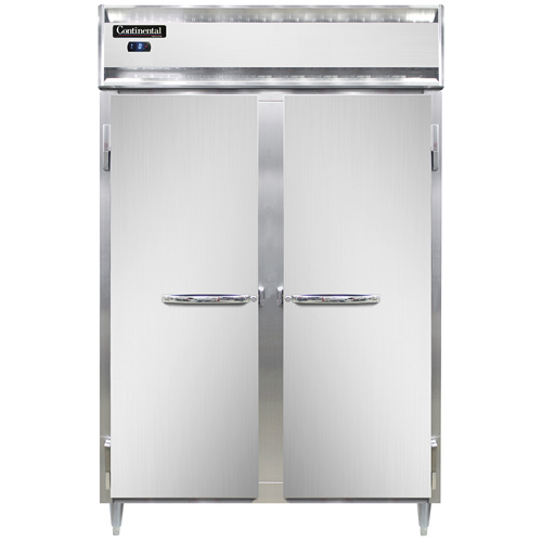 Continental Refrigerator D2FSNSS 52" W Two-Section Solid Door Reach-In Designer Line Freezer - 115 Volts