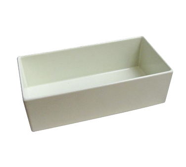 Bon Chef 9514PWHT 9.75" W White Rectangle Bowl