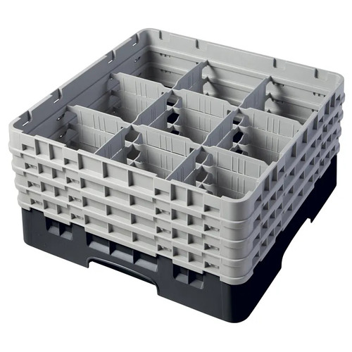 Cambro 9S800110 Camrack Glass Rack With (4) Soft Gray Extenders - 2 Cases