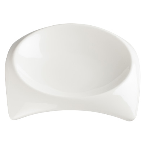 Winco WDP005-101 6" 4 Oz. Porcelain Bright White Square Bowl (36 Each Per Case)