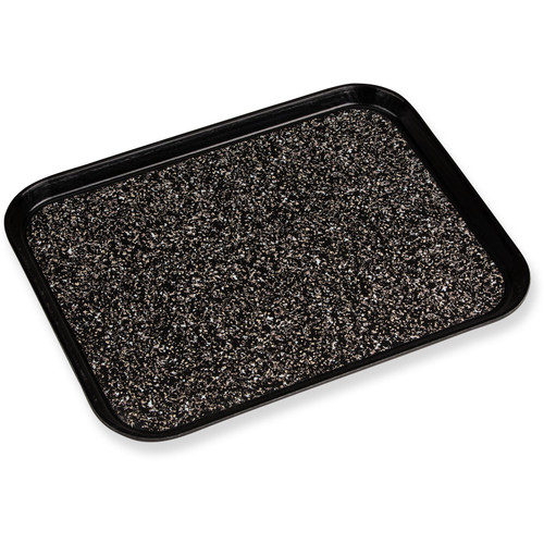 Dinex DXSMC1418NSM03 14" X 18" Black With Black Marble Fiberglass Patient Tray