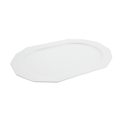 Bon Chef 9099BLKSPKLD Ceramic Black Speckled Oblong Prism Tray