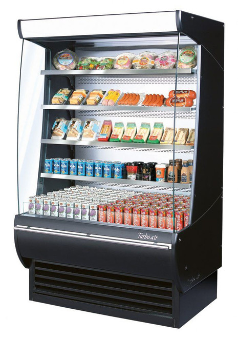 Turbo Air TOM-48DXB-N 48"W Extra Deep Vertical Open Display Merchandiser
