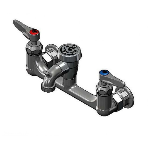 T&S Brass B-0674-CR-POL Service Sink ceramas cartridges check valves lever handles & polished chrome