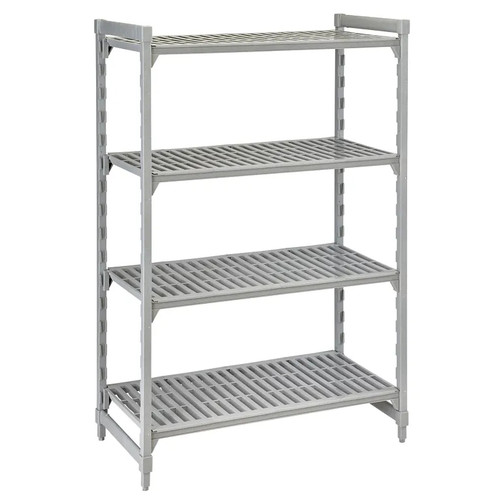 Cambro CPU244872V4480 Camshelving Premium Starter Unit 24"W x 48"L 4-Tier Speckled Gray