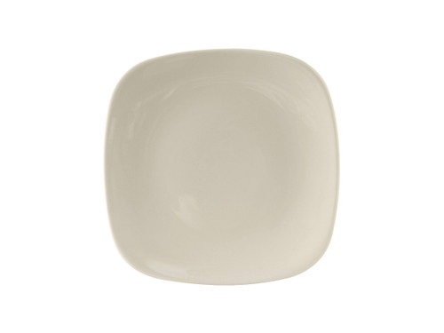 Tuxton BEH-072C Ceramic American White/Eggshell Square Plate (1 Dozen)