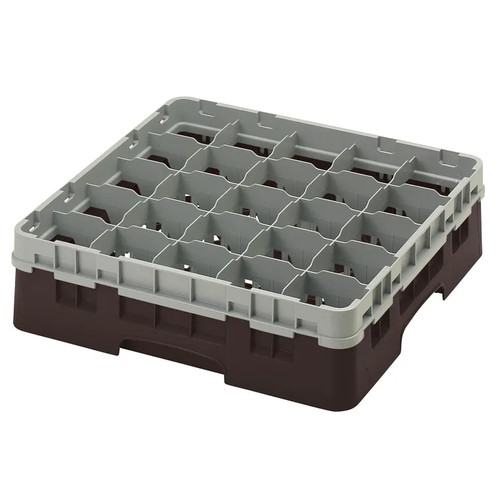 Cambro 25S418167 Camrack Glass Rack With Soft Gray Extender - 5 Cases