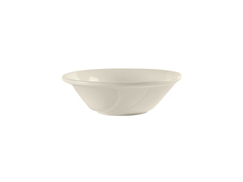 Tuxton ASU-061 6-1/2" 16 Oz. Ceramic Pearl White Round Grapefruit (3 Dozen Per Case)