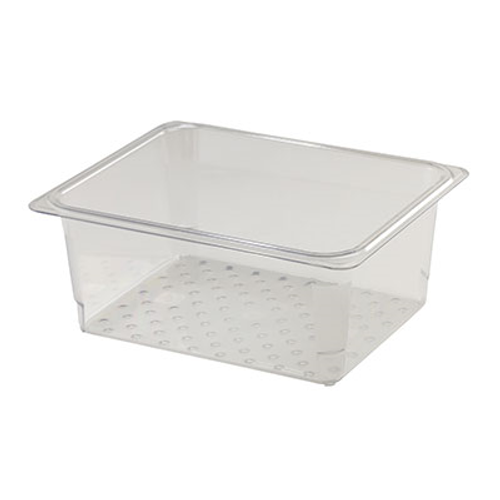 Cambro 25CLRCW135 Camwear 1/2 Size Clear Colander 5" Deep