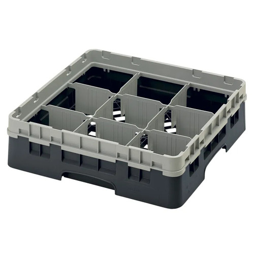 Cambro 9S318110 Camrack Glass Rack With Soft Gray Extender - 5 Cases