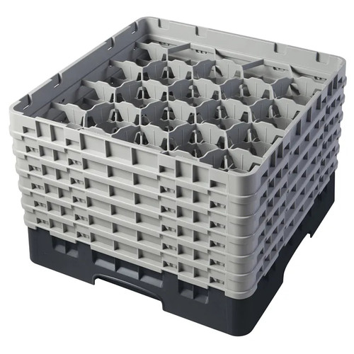 Cambro 20S1114110 Camrack Glass Rack With (6) Soft Gray Extenders - 2 Cases
