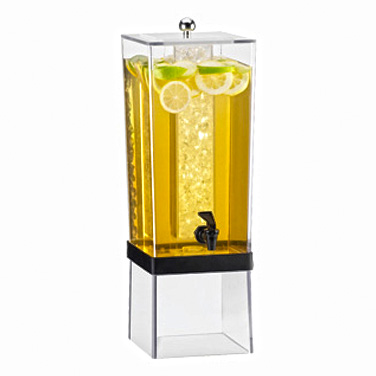 Cal-Mil 2016-13 3 Gallon Black Econo Beverage Dispenser PolyCarbonate