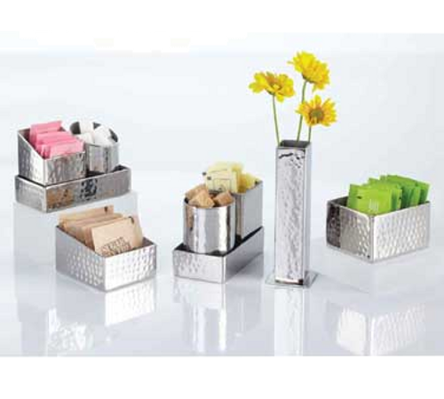 American Metalcraft HMSSQPH2 Sugar Packet and Cube Holder 2"