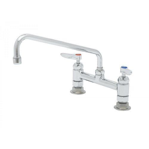 T&S Brass B-0221-CR-K-F10 Pantry Faucet double deck mount 8"