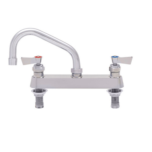 Fisher 57673 14" Swing Spout Stainless Steel Deck Mount Faucet