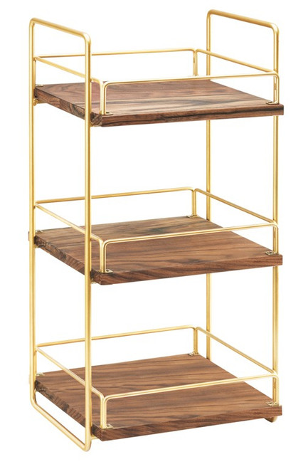 Cal-Mil 3704-3-46 13"W x 12"D x 26"H Wood Mid-Century Merchandiser