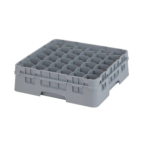 Cambro 36S418151 Camrack Glass Rack With Soft Gray Extender - 5 Cases