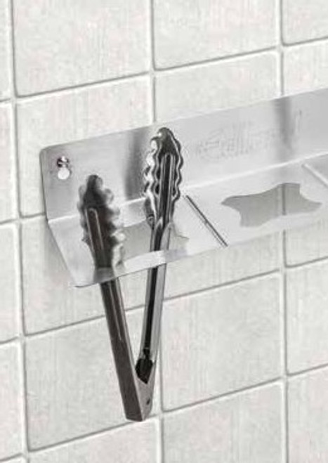 Edlund STH-2 8-1/4" x 5" x 2-1/2" Stainless Steel Tong Holder with 2 Unit Capacity