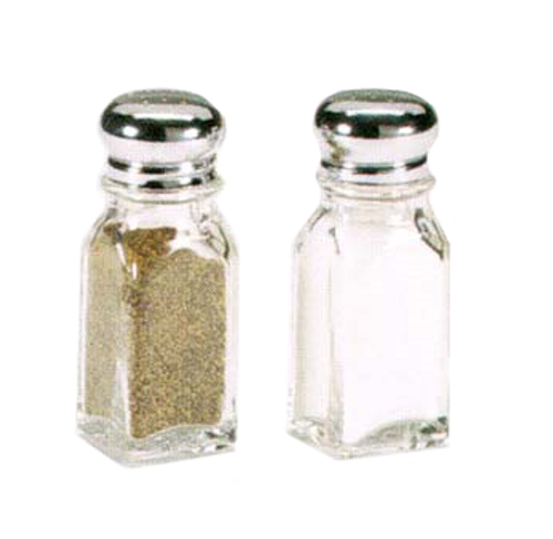 Vollrath 202-12 Stainless Steel Cap Dripcut Salt & Pepper Shaker 2 oz (12 Each Per Case)
