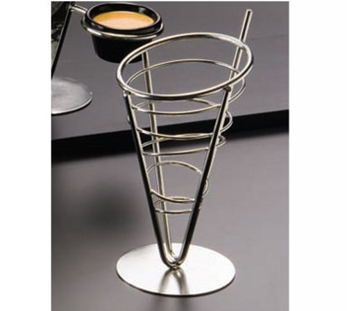 American Metalcraft SS59 5" Stainless Steel Cone Ironworks Basket