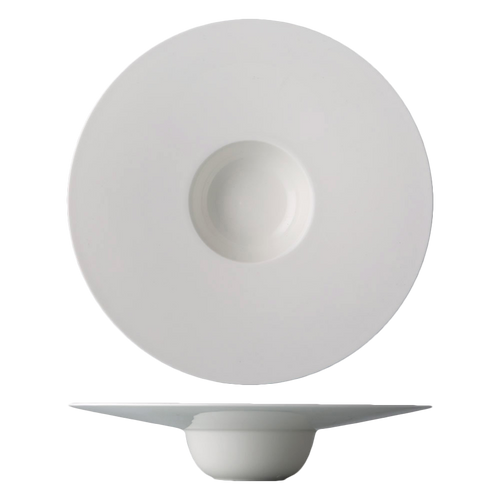 CAC China GDC-510 5.5 Oz. Bone White Porcelain Round Grand Canyon Soup Bowl (1 Dozen)