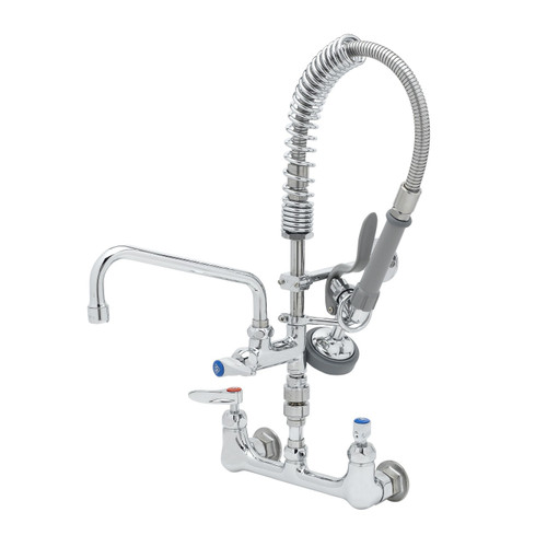 T&S Brass MPZ-8WLV-08-CR EasyInstall Mini Pre-Rinse Units 8"