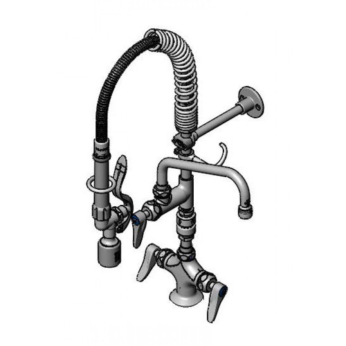T&S Brass Mpy-2Dlv-08-Cr Mini Pre-Rinse Unit